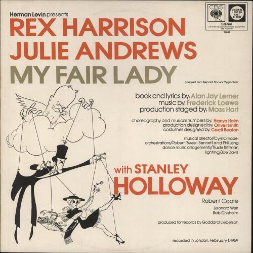 Julie Andrews My Fair Lady vinyl LP album (LP record) UK JARLPMY673891