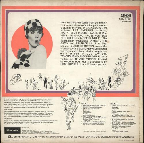 Julie Andrews Thoroughly Modern Millie vinyl LP album (LP record) UK JARLPTH707597