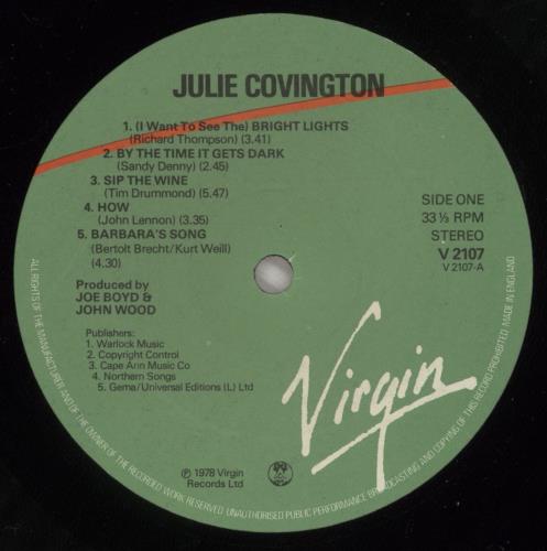 Julie Covington Julie Covington - Shrink vinyl LP album (LP record) UK JAOLPJU874147