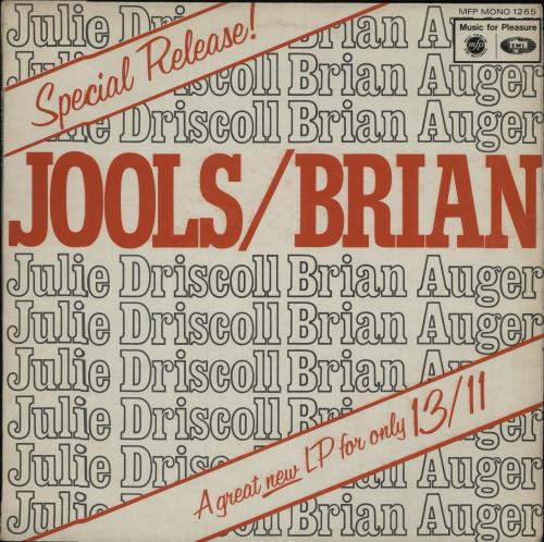 Julie Driscoll & Brian Auger Jools / Brian vinyl LP album (LP record) UK B&JLPJO635124