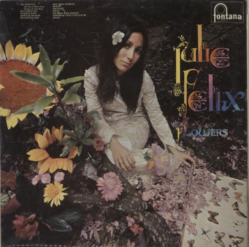 Julie Felix Flowers - EX vinyl LP album (LP record) UK JCWLPFL668950