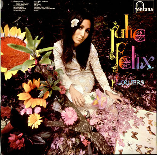 Julie Felix Flowers vinyl LP album (LP record) UK JCWLPFL504797