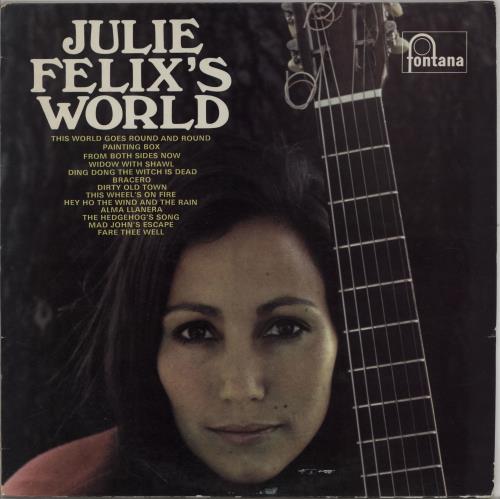 Julie Felix Julie Felix's World vinyl LP album (LP record) UK JCWLPJU757789