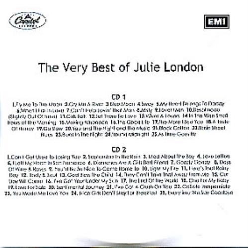 Julie London The Very Best Of Julie London CD-R acetate UK JLOCRTH327234