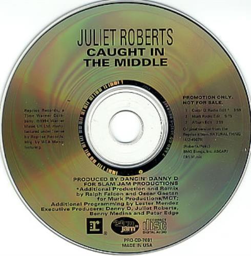 Juliet Roberts Caught In The Middle CD single (CD5 / 5") US JURC5CA361545