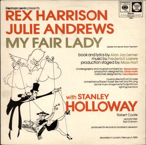 Julie Andrews My Fair Lady UK vinyl LP album (LP record) (699027)