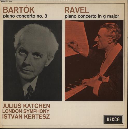 Julius Katchen Bart�k: Piano Concerto No. 3 / Ravel: Piano Concerto In G Major vinyl LP album (LP record) UK K6MLPBA872375