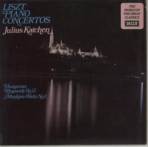Julius Katchen Liszt Piano Concertos vinyl LP album (LP record) UK K6MLPLI764181