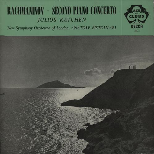 Julius Katchen Rachmaninov: Second Piano Concerto vinyl LP album (LP record) UK K6MLPRA661207