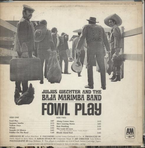 Julius Wechter Fowl Play vinyl LP album (LP record) US 9Y8LPFO869965