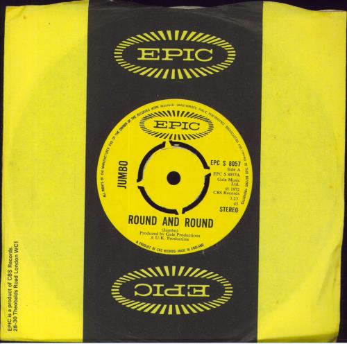 Jumbo Round And Round 7" vinyl single (7 inch record / 45) UK 5US07RO803562