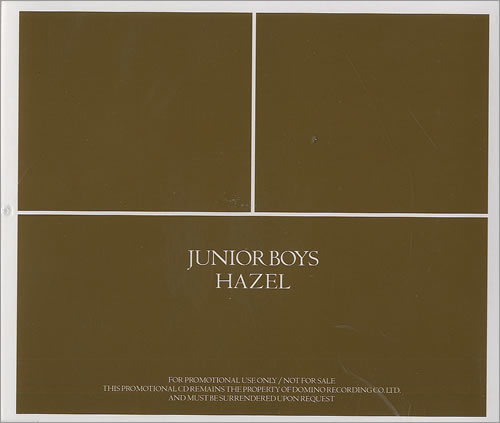 Junior Boys Hazel CD single (CD5 / 5") UK JUOC5HA493342