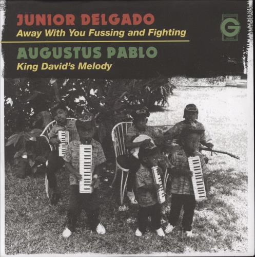Junior Delgado Away With You Fussing And Fighting / King David's Melody 7" vinyl single (7 inch record / 45) UK J1-07AW785054