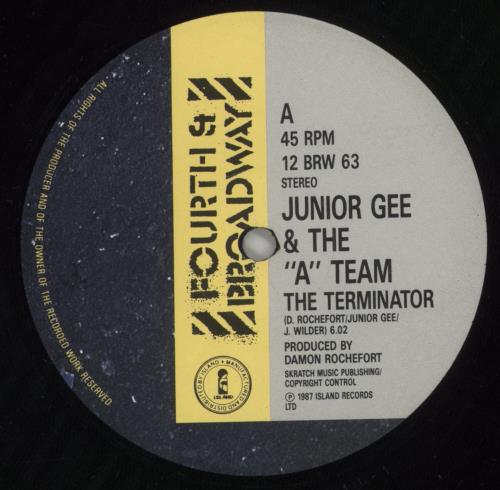 Junior Gee The Terminator 12" vinyl single (12 inch record / Maxi-single) UK 96512TH883209