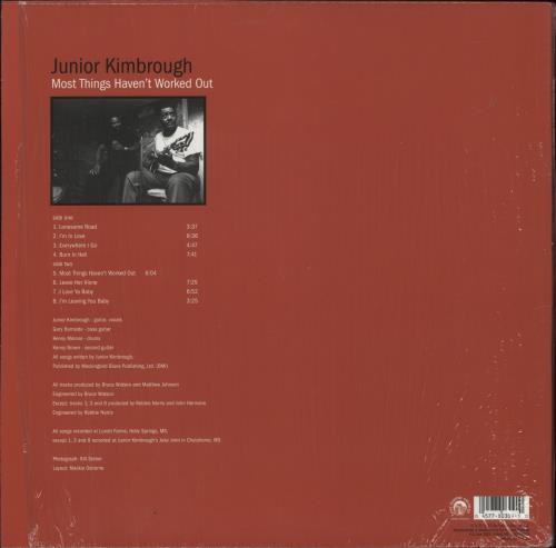 Junior Kimbrough Most Things Haven't Worked Out vinyl LP album (LP record) US KU3LPMO878436