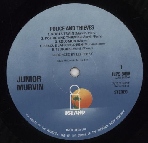 Junior Murvin Police And Thieves - blue label vinyl LP album (LP record) UK JQMLPPO697992