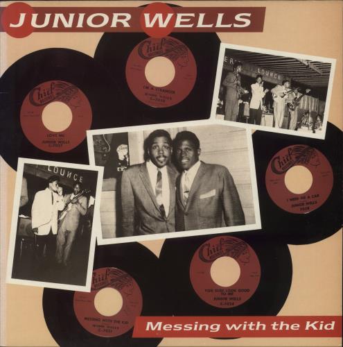 Junior Wells Messing With The Kid vinyl LP album (LP record) UK JW3LPME375390