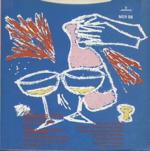 Junior Mama Used To Say (American Remix) 7" vinyl single (7 inch record / 45) UK JNR07MA408708