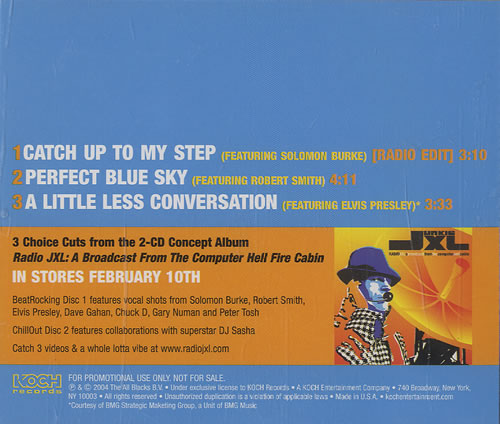 Junkie XL Catch Up To My Step CD single (CD5 / 5") US JXLC5CA462061