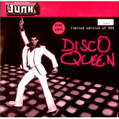 Junk Disco Queen - Pink vinyl 7" vinyl single (7 inch record / 45) UK JUX07DI419171