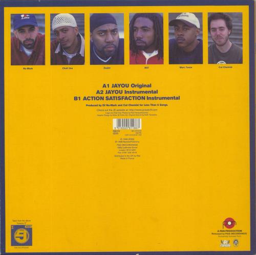 Jurassic 5 Jayou / Action Satisfaction 12" vinyl single (12 inch record / Maxi-single) UK JU512JA811497