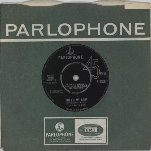 Just Four Men That's My Baby 7" vinyl single (7 inch record / 45) UK KWV07TH753681