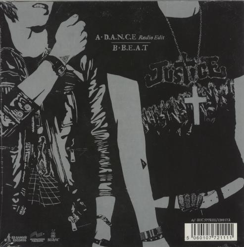 Justice D.A.N.C.E 7" vinyl single (7 inch record / 45) French JQ207DA885932