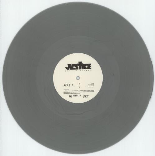 Justin Bieber Justice - Silver Vinyl 2-LP vinyl record set (Double LP Album) US J302LJU877292