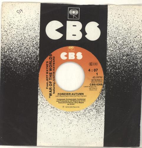 Justin Hayward Forever Autumn 7" vinyl single (7 inch record / 45) Dutch JHW07FO691276