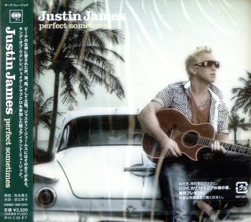 Justin James Perfect Sometimes CD album (CDLP) Japanese JL_CDPE503650