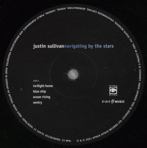 Justin Sullivan Navigating By The Stars 2-LP vinyl record set (Double LP Album) UK JSU2LNA866837