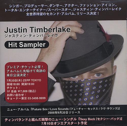 Justin Timberlake Hit Sampler CD-R acetate Japanese JTLCRHI368527