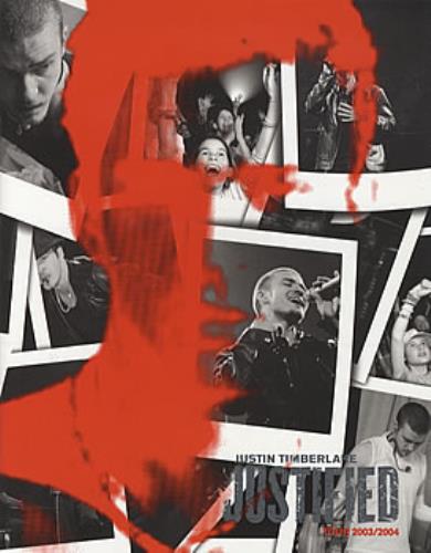 Justin Timberlake Justified tour programme UK JTLTRJU319328