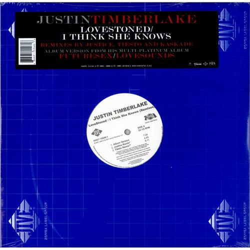Justin Timberlake Lovestoned / I Think She Knows 12" vinyl single (12 inch record / Maxi-single) US JTL12LO415921