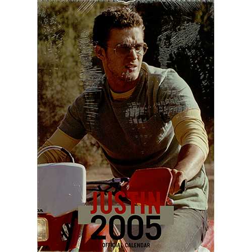 Justin Timberlake Official Calendar 2005 calendar UK JTLCAOF304318