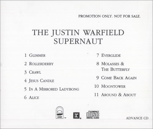 Justin Warfield Supernaut CD album (CDLP) US J2SCDSU511549