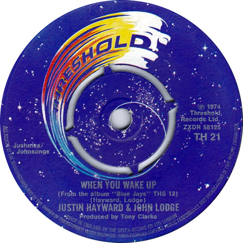 Justin Hayward & John Lodge Blue Guitar UK 7" vinyl single (7 inch record / 45) (99282)