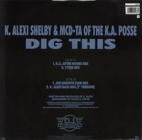K.A. Posse Dig This 12" vinyl single (12 inch record / Maxi-single) UK 7OB12DI860740
