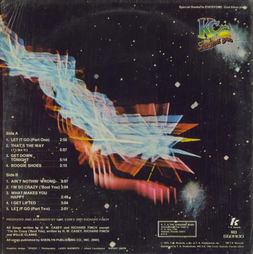 K.C. & The Sunshine Band K C And The Sunshine Band vinyl LP album (LP record) US K-CLPKC799552