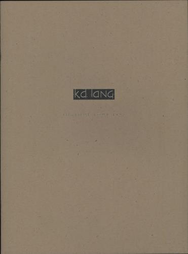 K.D. Lang Ingenue Tour tour programme US KDLTRIN39073