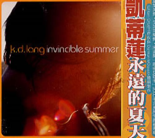 K.D. Lang Invincible Summer CD album (CDLP) Taiwanese KDLCDIN237585