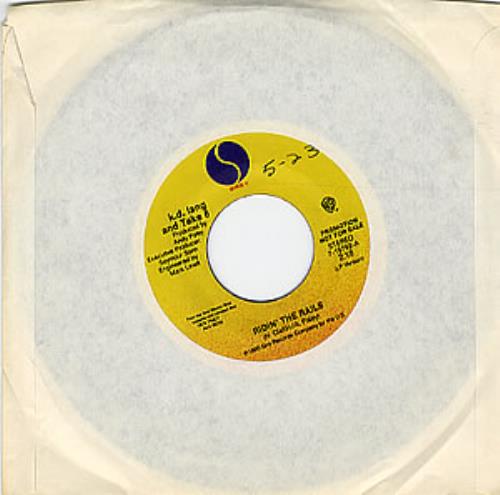 K.D. Lang Riding The Rails 7" vinyl single (7 inch record / 45) US KDL07RI117521