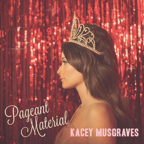 Kacey Musgraves Pageant Material - 10th Anniversary Edition - Clear With Gold Glitter Vinyl vinyl LP album (LP record) US K5ELPPA877414