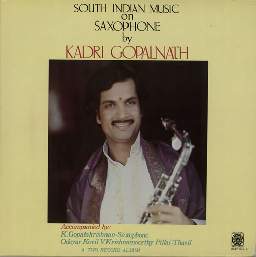 Kadri Gopalnath South Indian Music on Saxophone US 2LP vinyl record set (Double LP Album) (632515)