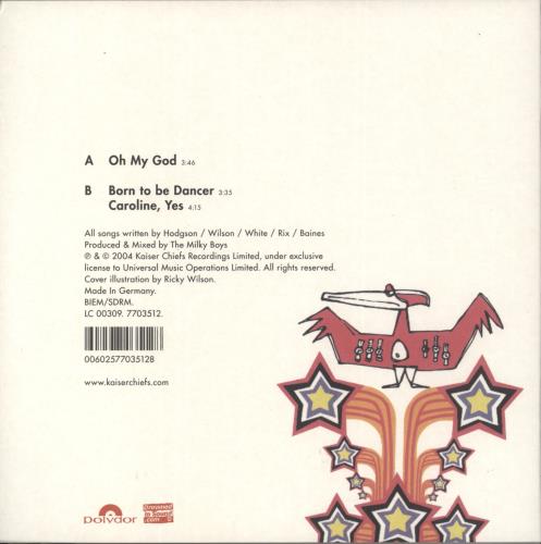 Kaiser Chiefs Oh My God 7" vinyl single (7 inch record / 45) UK KAZ07OH864334