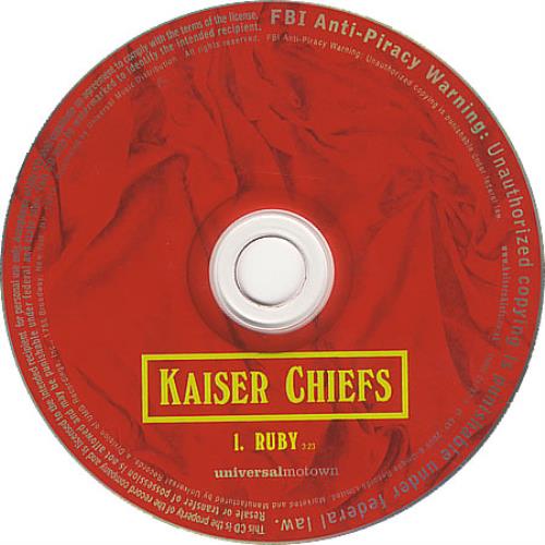 Kaiser Chiefs Ruby CD single (CD5 / 5") US KAZC5RU391792