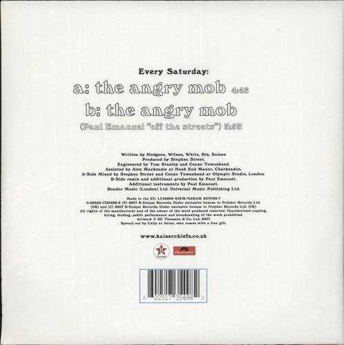 Kaiser Chiefs The Angry Mob 7" vinyl single (7 inch record / 45) UK KAZ07TH568849