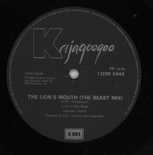 Kajagoogoo The Lion's Mouth 12" vinyl single (12 inch record / Maxi-single) UK KAJ12TH35659