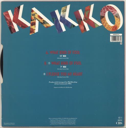 Kakko What Kind Of Fool 12" vinyl single (12 inch record / Maxi-single) UK QFK12WH698483