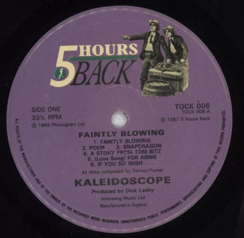 Kaleidoscope (UK) Faintly Blowing vinyl LP album (LP record) UK KLDLPFA342075